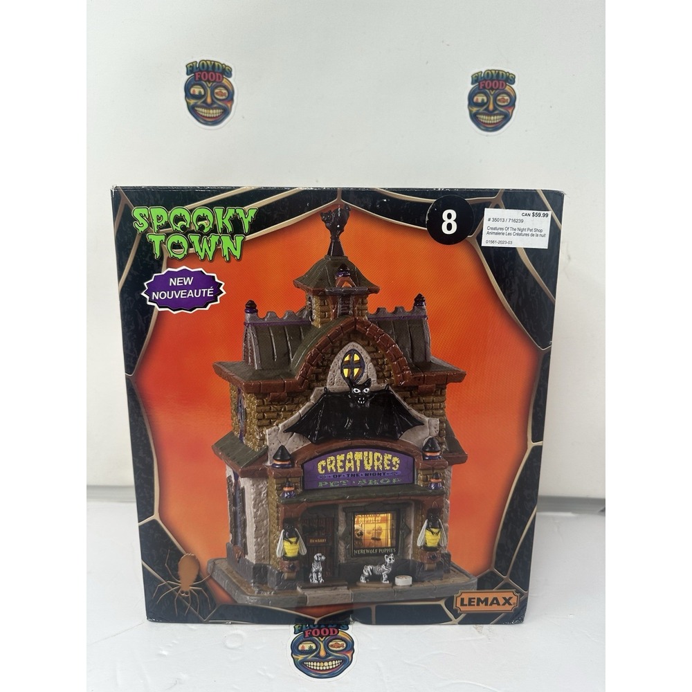 Lemax Spooky Town Creatures Of The Night Pet Shop In Box Excellent
